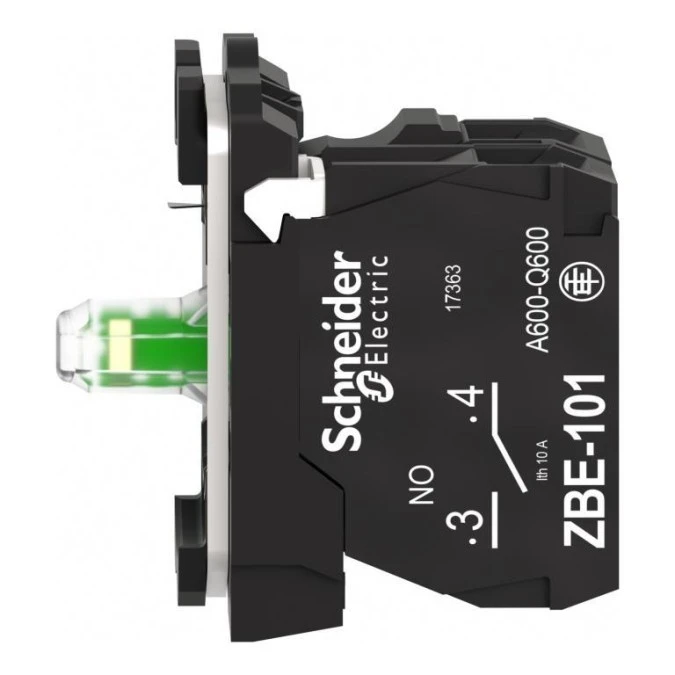 Harmony XB5 Korpus przycisku biały LED 24V 1NO (dawniej ZB5AW0B31, ZB5AW0B41, ZB5AW0B51, ZB5AW0B61) ZB5AW0B11