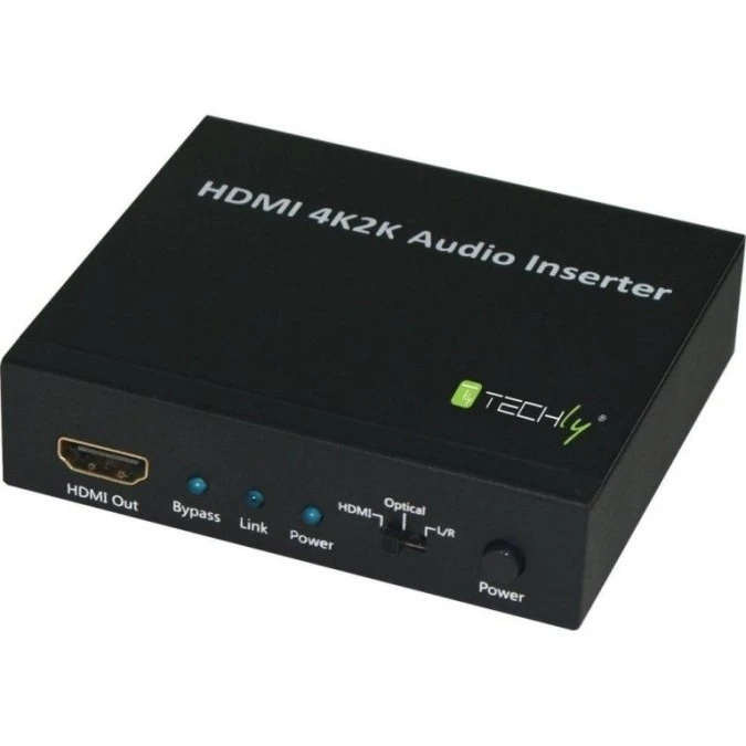 HDMI 2K4K Audio Inserter HDMI/Toslink/Audio Stereo L/R IDATA HDMI‑AI4K