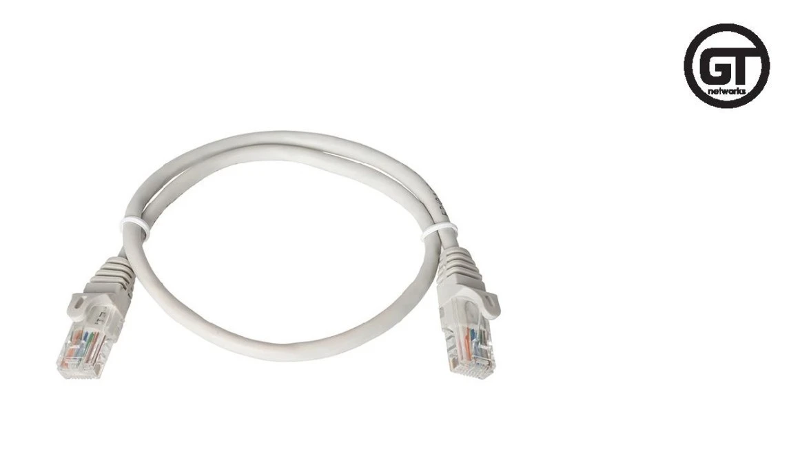 GT Networks Kabel krosowy (Patch cord) kat.5e U/UTP 1,5m PVC szary