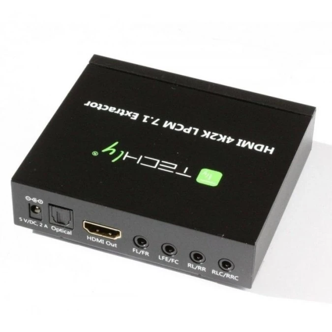 HDMI 4K Audio Extractor, ekstraktor 5.1CH Jack 3.5mm SPDIF Toslink DTS
