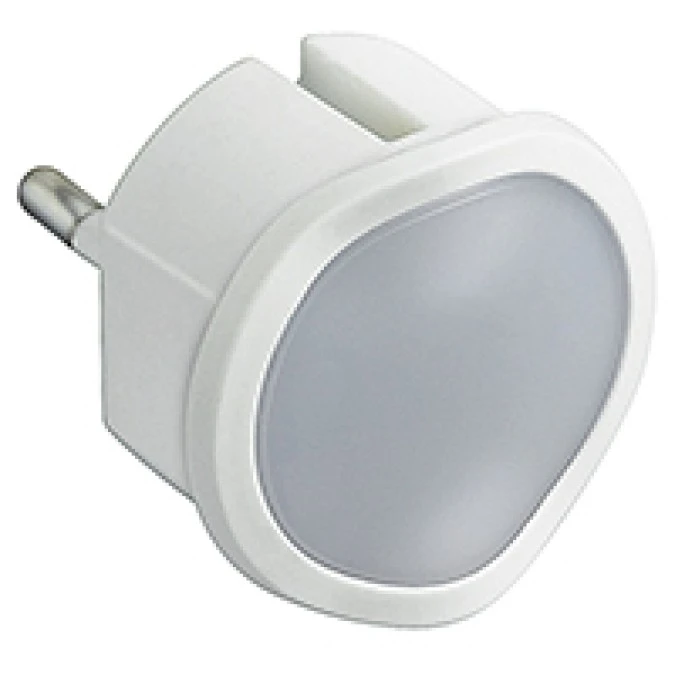 HELMO Lampka wtyczkowa LED z czujką zmierzchową i regulacją biała 050676