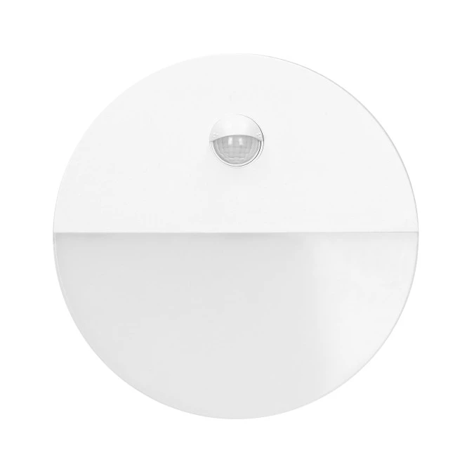 HALIT LED 10W, oprawa ogrodowa z czujnikiem ruchu 140st, 600lm, IP65, 4000K, IK10, biała,AD‑OP‑6116WLPMR4