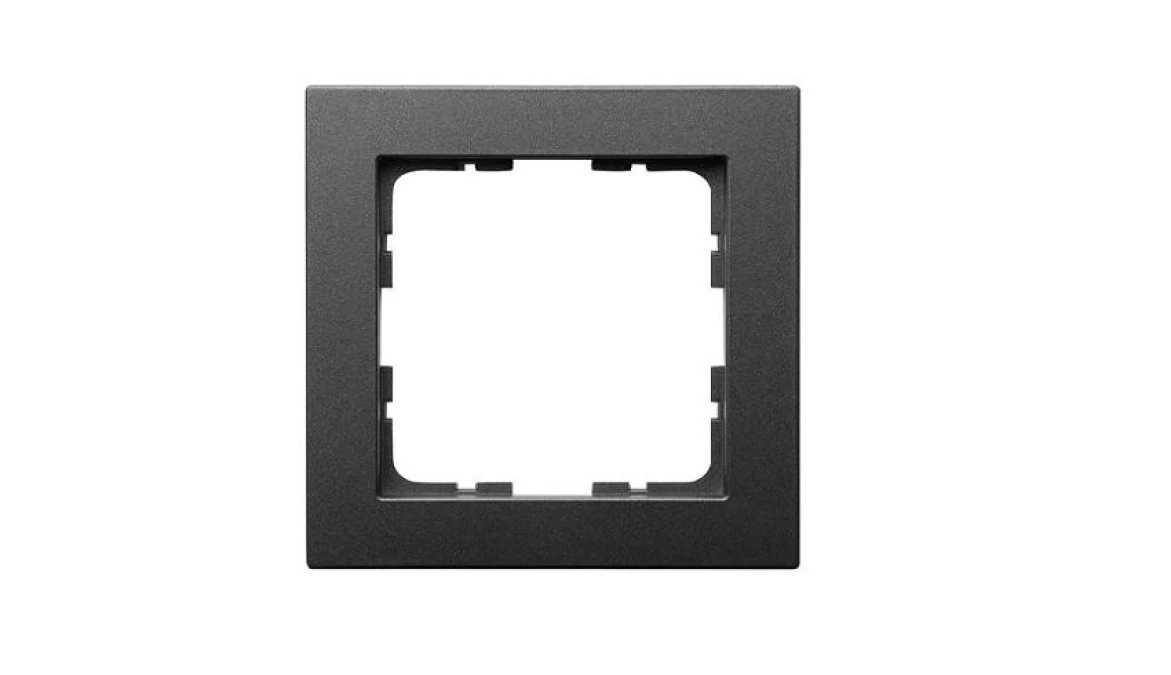 GVS Ramka 1‑polowa grafit mat. System 55 do sensorów KNX