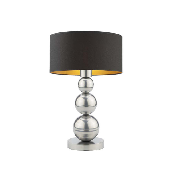 Lampka do sypialni HONOLULU GOLD czarna lampa stołowa elegancka 959714