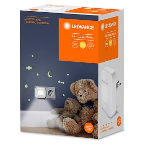 Lampka dziecięca Lunetta LED z czujnikiem dnia i nocy biała 54396 Lampka dziecięca Lunetta LED z czujnikiem dnia i nocy biała 54396