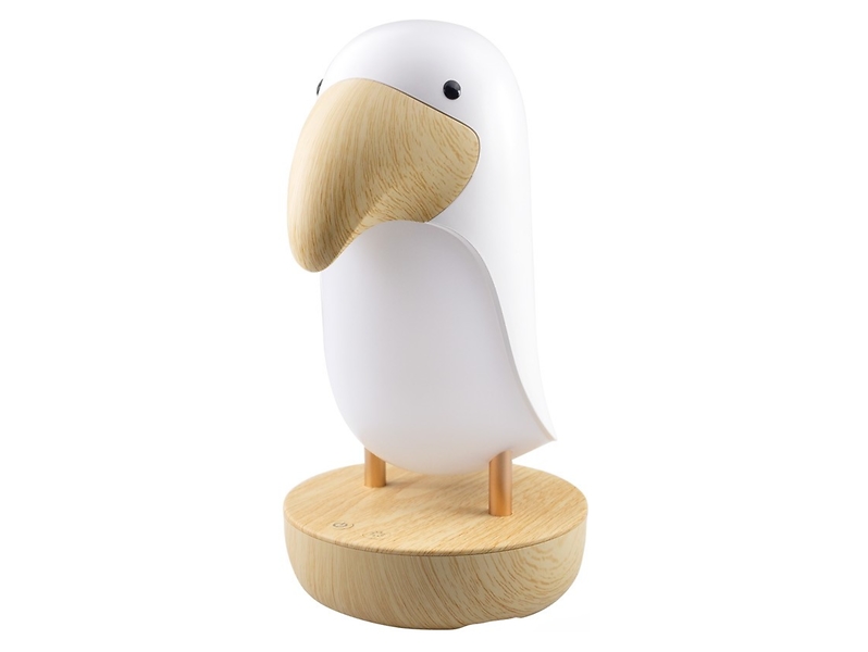 Lampka-głośnik Mary's Tukan LED biało-brązowa 523899
