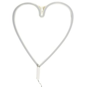 LAMPKA LED neonowa W KSZTAŁCIE SERCA biała na USB 652429 LAMPKA LED neonowa W KSZTAŁCIE SERCA biała na USB 652429
