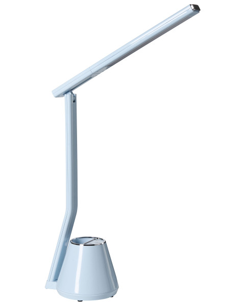 Lampka LED organizer na długopisy 3 barwy światła ściemniacz jasnoniebieska 802860