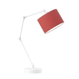 Lampka na biurko regulowana ASMARA Biały – Czerwony 872322 Lampka na biurko regulowana ASMARA Biały – Czerwony 872322