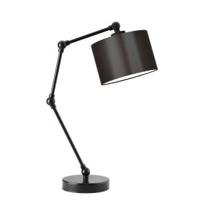 Lampka na biurko regulowana ASMARA Czarny – Brązowy 872272 Lampka na biurko regulowana ASMARA Czarny – Brązowy 872272