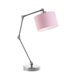 Lampka na biurko regulowana ASMARA Srebrny – Jasny Różowy 872296 Lampka na biurko regulowana ASMARA Srebrny – Jasny Różowy 872296