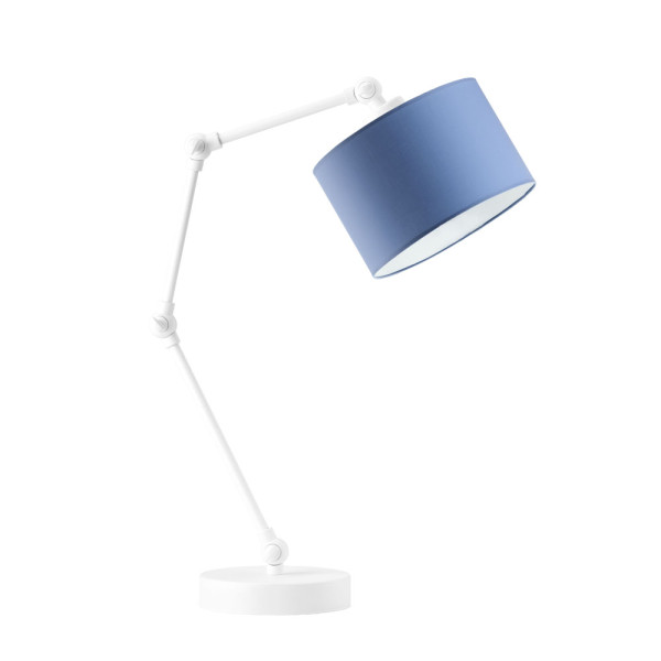 Lampka na biurko z regulacją ASMARA Biały - Niebieski 872305