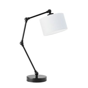 Lampka na biurko z regulacją ASMARA Czarny – Biały 872330 Lampka na biurko z regulacją ASMARA Czarny – Biały 872330
