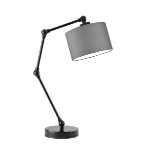 Lampka na biurko z regulacją ASMARA Czarny – Szary Stalowy 872303 Lampka na biurko z regulacją ASMARA Czarny – Szary Stalowy 872303