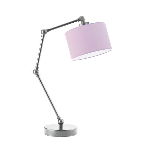 Lampka na biurko z regulacją ASMARA Srebrny - Jasny Fioletowy 872300