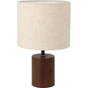 Lampka na stół z materiałowym kloszem, 18 x 29,5 cm 651910