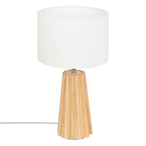 Lampka nocna ADONA na drewnianej nodze, wys. 53 cm 651878