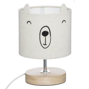 Lampka nocna dla dzieci beż MIŚ 1xE14 21 cm 783213 Lampka nocna dla dzieci beż MIŚ 1xE14 21 cm 783213