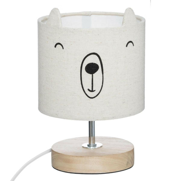 Lampka nocna dla dzieci beż MIŚ 1xE14 21 cm 783213