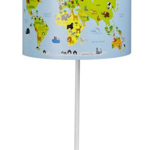 Lampka nocna dla dzieci z mapą świata – Naska 358591 Lampka nocna dla dzieci z mapą świata – Naska 358591