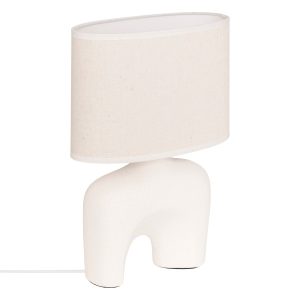 Lampka nocna Gaby biała 31×22 cm dekoracyjna ozdobna 931936