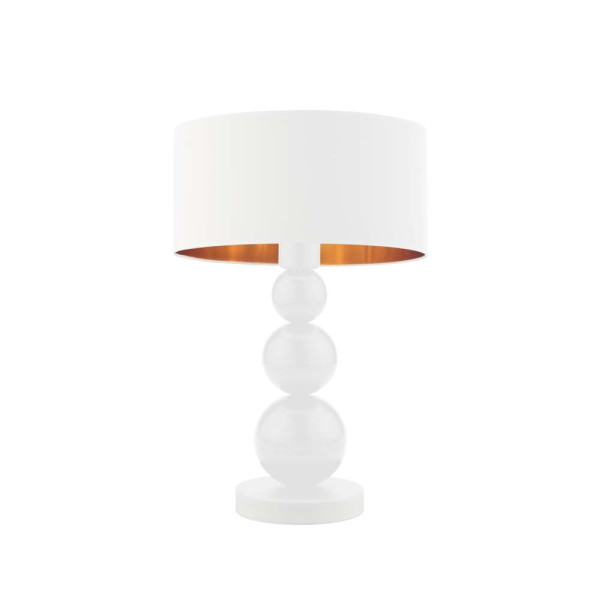 Lampka nocna HONOLULU GOLD czarna złota lampa stołowa do sypialni 959705