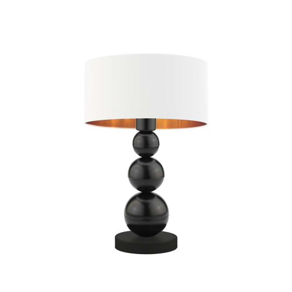 Lampka nocna HONOLULU GOLD lampa stołowa nowoczesna czarna 959716