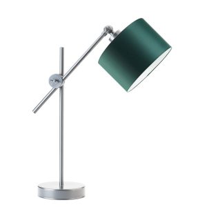 Lampka nocna MALI regulowana do wnętrz – Srebrny/ Zieleń Butelkowa 900229 Lampka nocna MALI regulowana do wnętrz – Srebrny/ Zieleń Butelkowa 900229