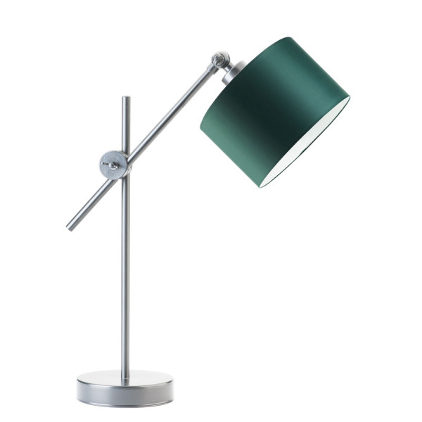 Lampka nocna MALI regulowana do wnętrz – Srebrny/ Zieleń Butelkowa 900229