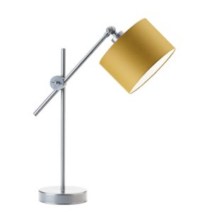 Lampka nocna MALI z regulacją kierunku światła – Srebrny/ Musztardowy 900254 Lampka nocna MALI z regulacją kierunku światła – Srebrny/ Musztardowy 900254