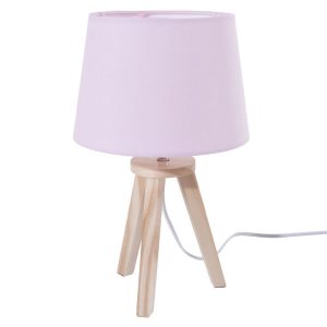 Lampka nocna różowa 31×18 cm dekoracyjna na stolik 931935 Lampka nocna różowa 31×18 cm dekoracyjna na stolik 931935