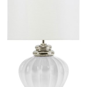 Lampka nocna stołowa ceramiczna biała 60866 Lampka nocna stołowa ceramiczna biała 60866