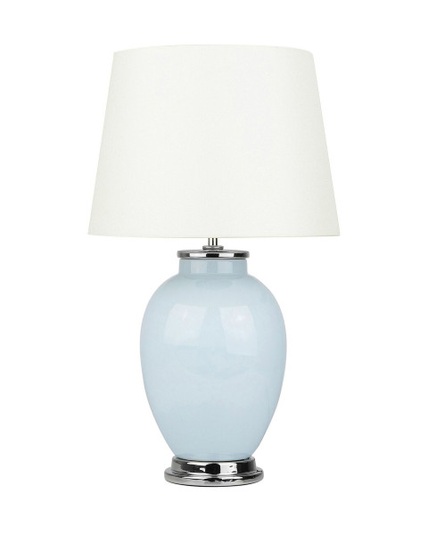 Lampka nocna stołowa ceramiczna błękitna 61026