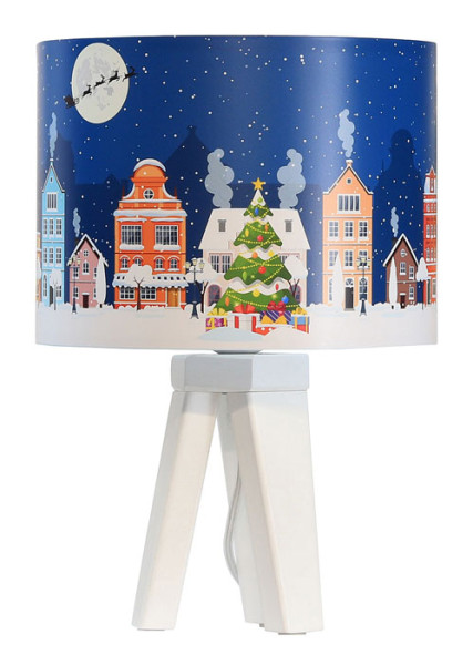 Lampka nocna ze świątecznym abażurem - Rinix 357574