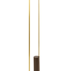 Lampka podłogowa LED metalowa złota 602248 Lampka podłogowa LED metalowa złota 602248