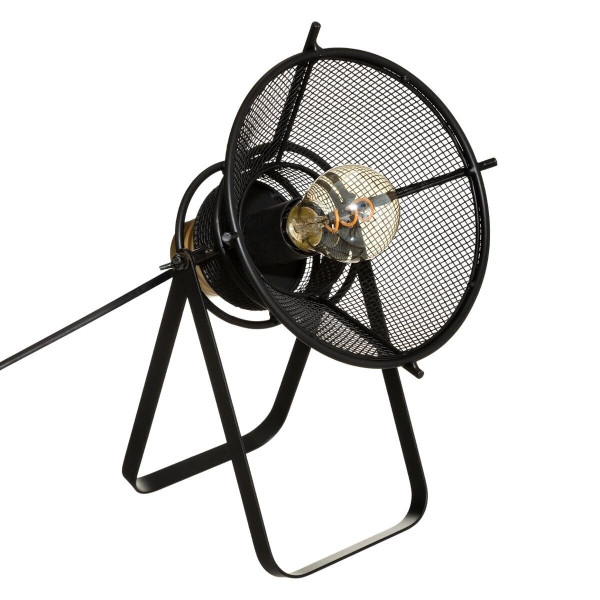 LAMPKA Rodo czarna METALOWY ABAŻUR design reflektora 676347