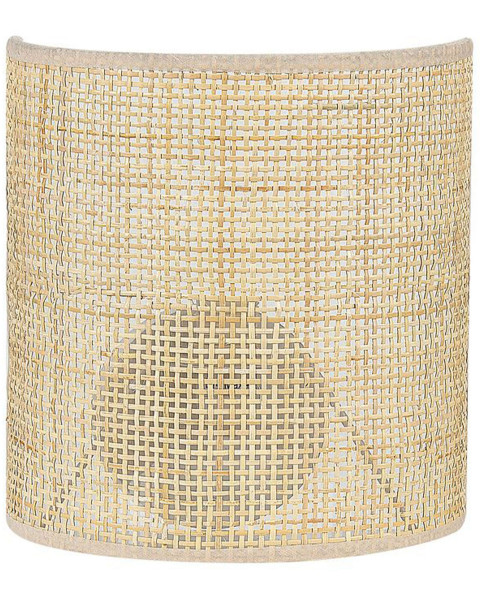Lampka ścienna 22 cm naturalna rattanowa 60278