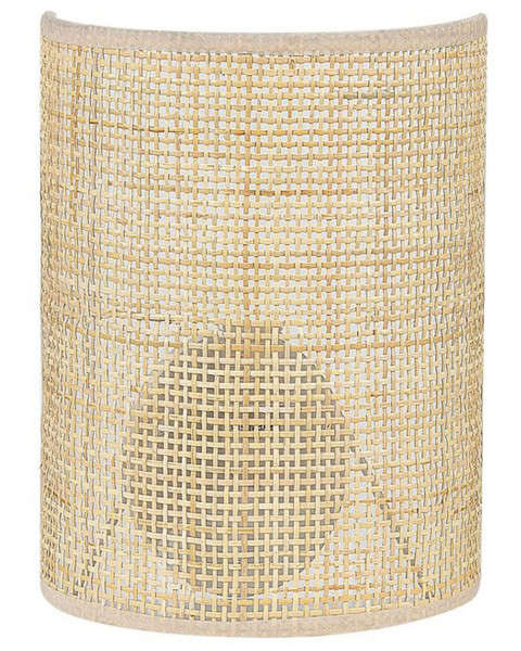 Lampka ścienna 25 cm naturalna rattanowa 60310