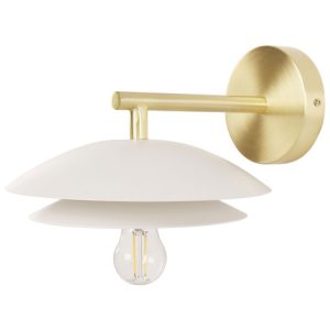 Lampka ścienna kinkiet metalowa biała 159842