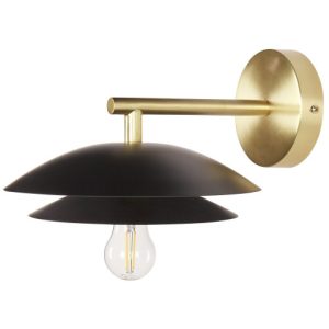 Lampka ścienna kinkiet metalowa czarna 159847