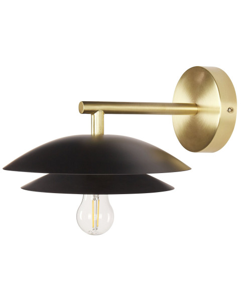 Lampka ścienna kinkiet metalowa czarna 159847