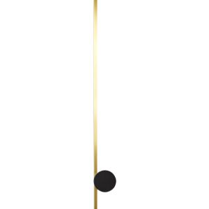 Lampka ścienna LED 90 cm metalowa złota 653414