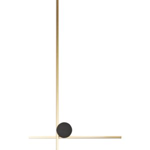 Lampka ścienna LED 90 cm metalowa złota 624874