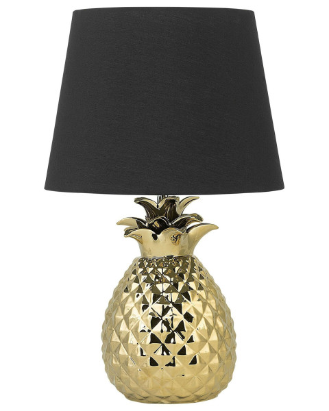 Lampka stołowa ananas 52 cm złota 60890