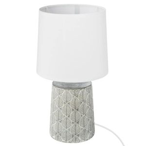 Lampka stołowa Cyril ceramiczna biała 35×21 cm 147310 Lampka stołowa Cyril ceramiczna biała 35×21 cm 147310
