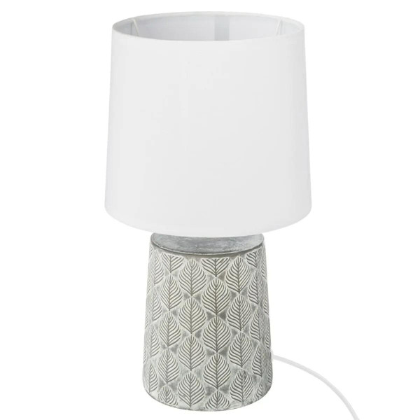 Lampka stołowa Cyril ceramiczna biała 35x21 cm 147310
