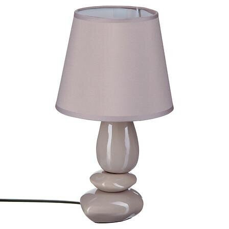 LAMPKA STOŁOWA Luis CERAMICZNA beżowa BAWEŁNIANY KLOSZ 487831