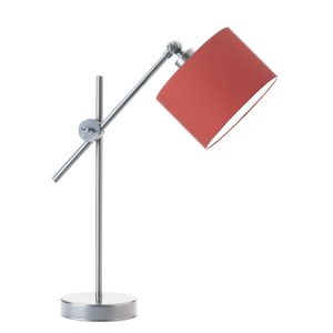 Lampka stołowa MALI regulowana do biura – Srebrny/ Czerwony 900270 Lampka stołowa MALI regulowana do biura – Srebrny/ Czerwony 900270