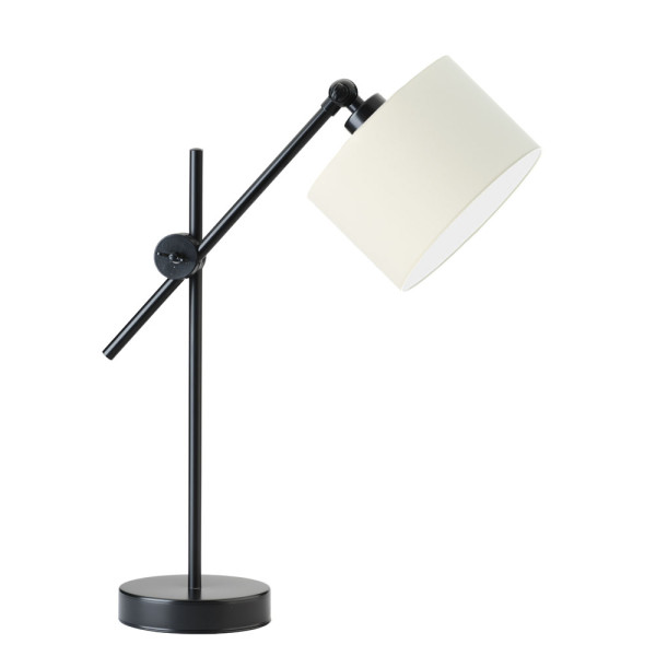 Lampka stołowa MALI regulowana do sypialni – Czarny/ Ecru 900263