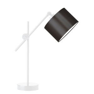 Lampka stołowa MALI regulowana metalowa – Biały/ Brązowy 900237 Lampka stołowa MALI regulowana metalowa – Biały/ Brązowy 900237